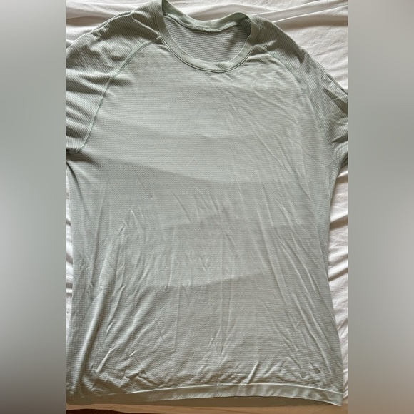Men’s LULULEMON Shirt White Ice Blue Metal Vent Tech SS 2.0 Top Shirt Men's M - Picture 3 of 4